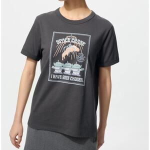 Uniqlo Pixar TOY STORY Aliens Space Crane I Have Been Chosen T-shirt in Gray